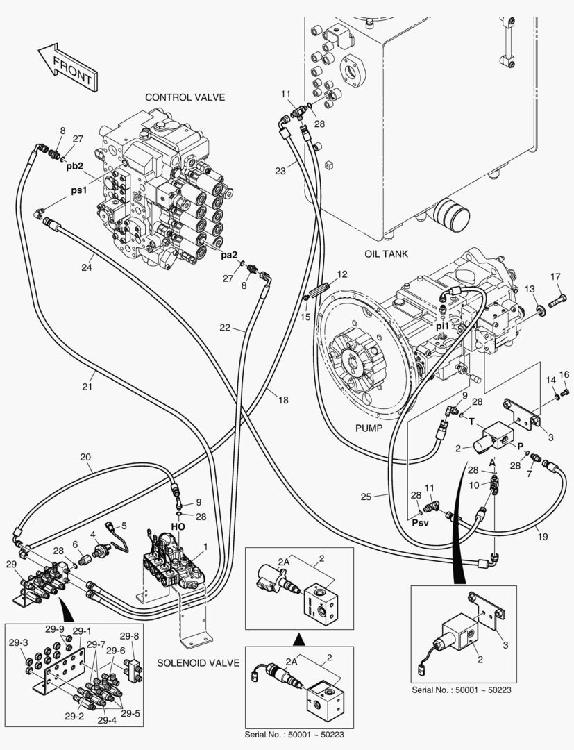 ТРУБОПРОВОД СЕРВОУПРАВЛЕНИЯ - ОДИН ПУТЬ