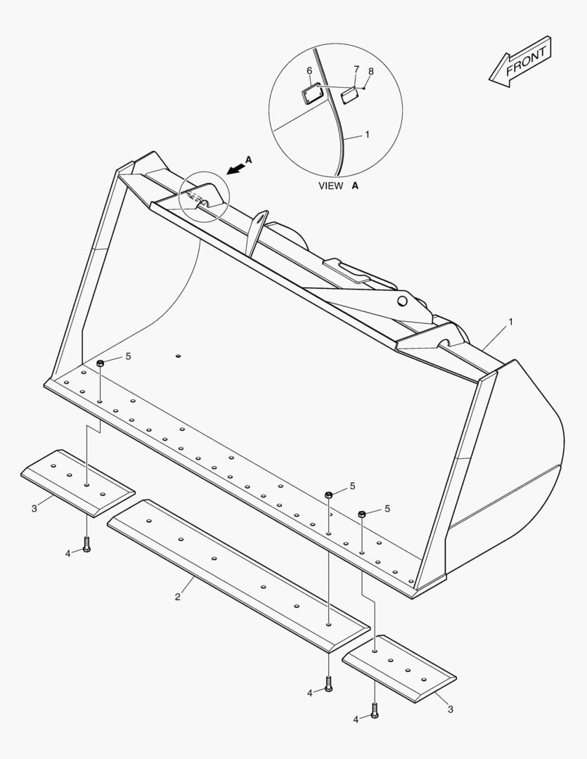5480 BUCKET-4.5гЋҐ-CUTTING EDGE