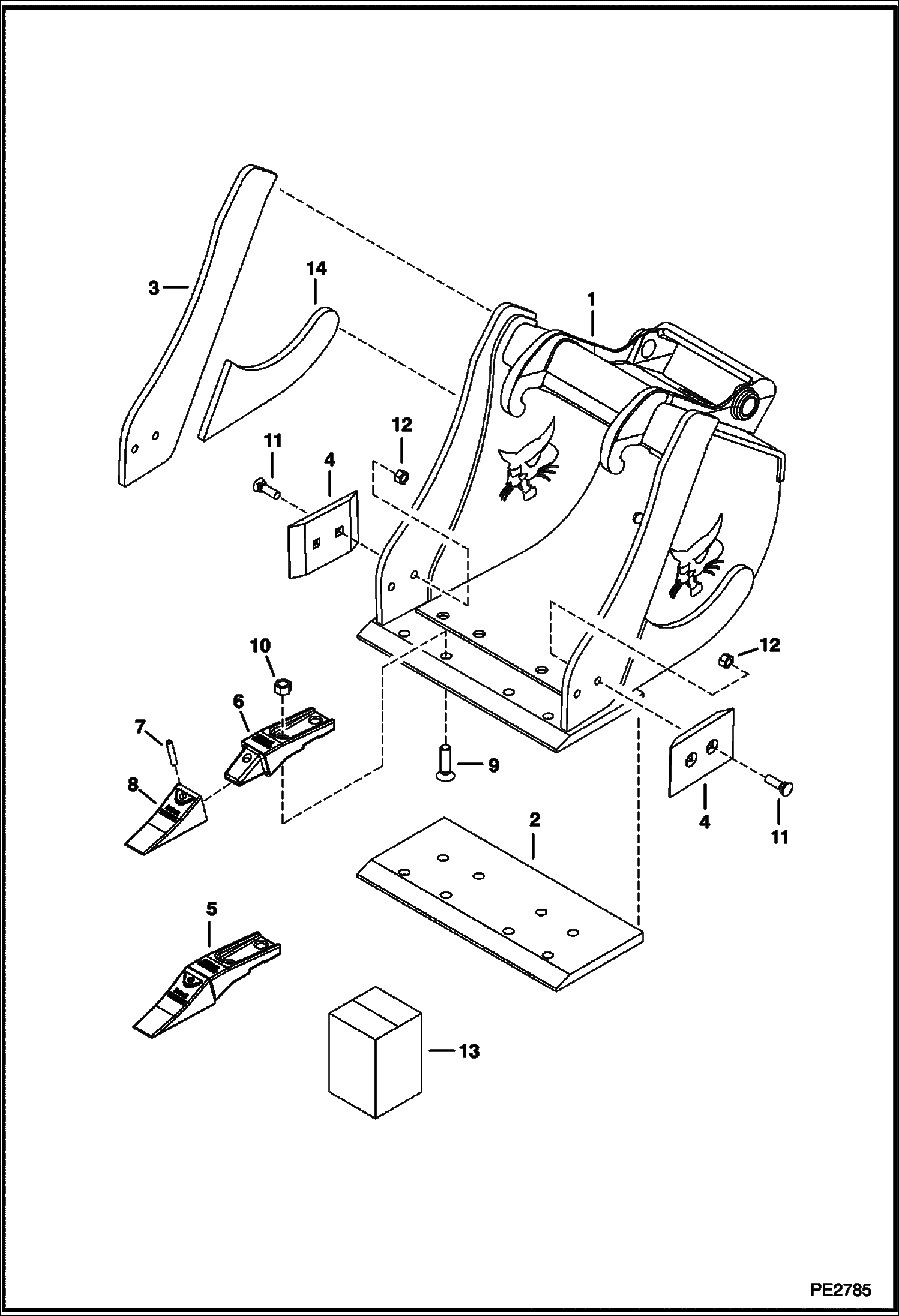КОВШ (13--, 18--, И 24-- ОСОБО ПРОЧНЫЙ)(329,331,334,430)