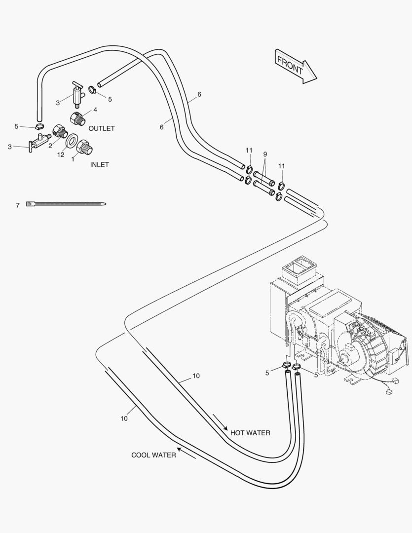 ТУБОПРОВОД ОБОГРЕВАТЕЛЯ
