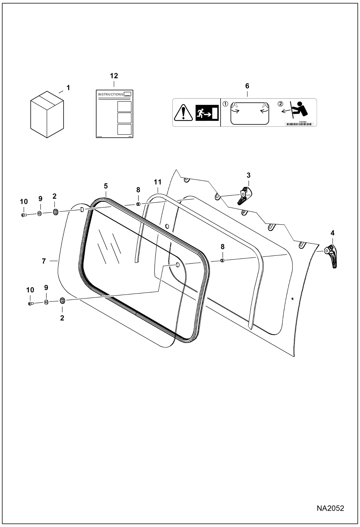 КУСТОРЕЗ (ЗАДНИЙ) (ПОЛИКОРБАНАТ) (678 ММ) (26.7--) X (390 ММ) (15.37--) ОТКРЫТАЯ КАБИНА (M-СЕРИИ)