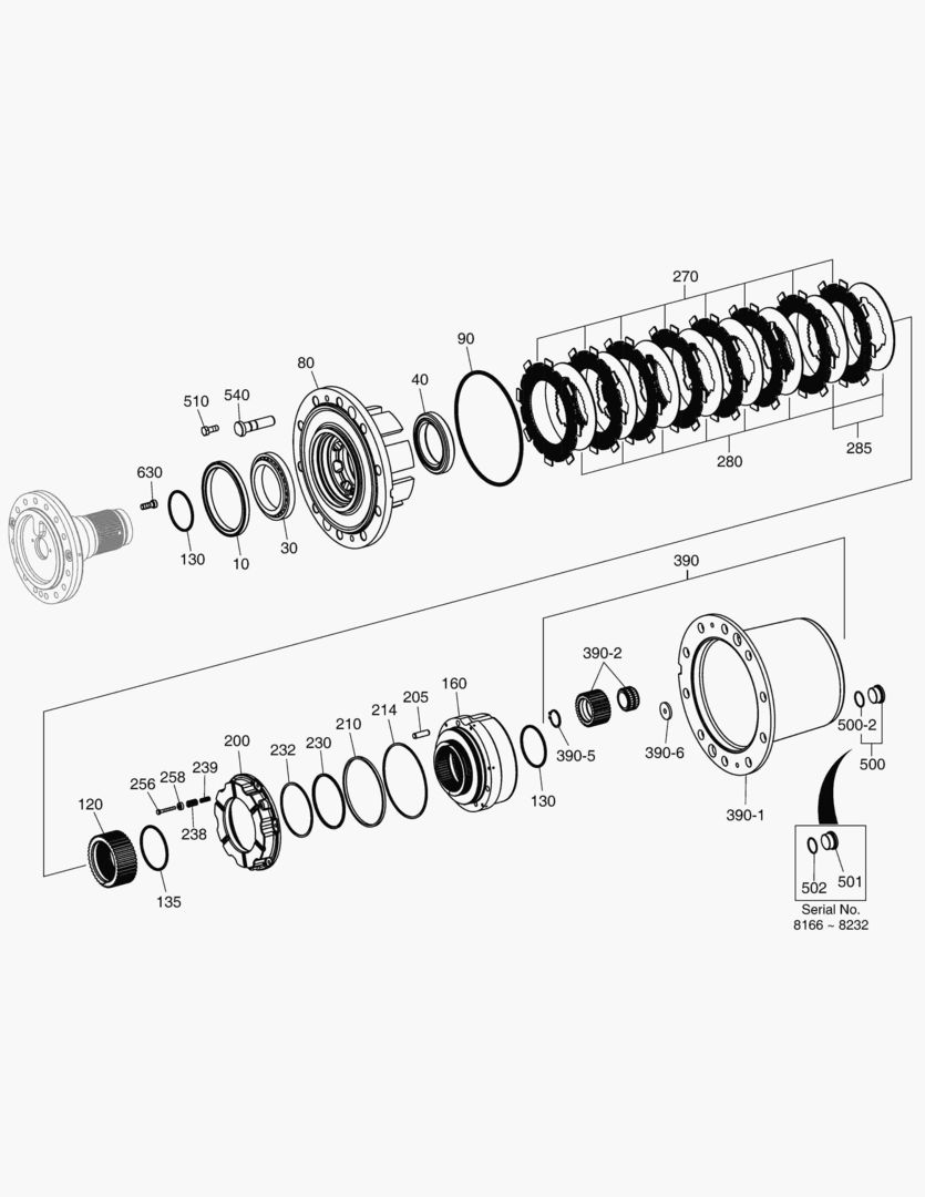 4532 OUTPUT - FRONT AXLE [8166~]