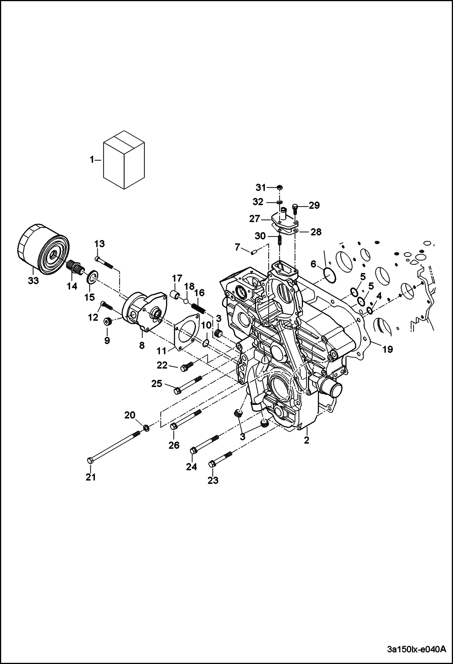 КАРТЕР КОРОБКИ ПЕРЕДАЧ В СБОРЕ (СЕРИЙНЫЙ НОМЕР ABFJ11001 И ВЫШЕ)