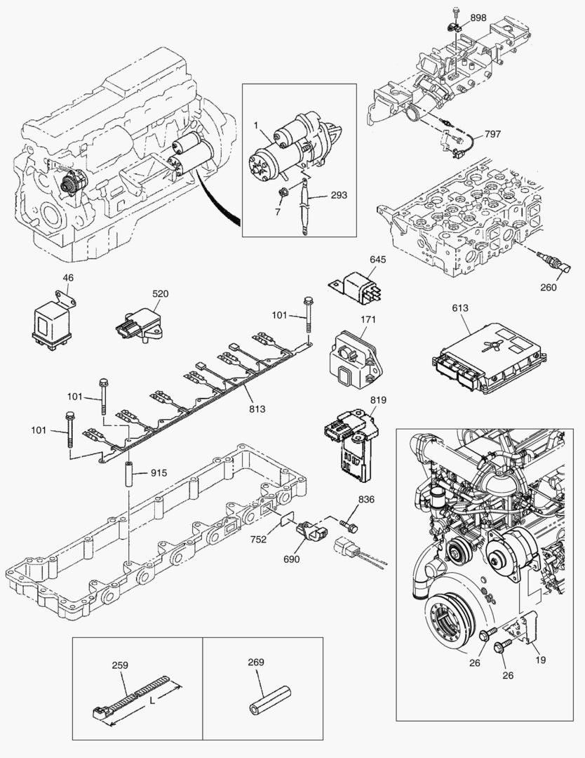 ЗАПЧАСТИ УПРАВЛЕНИЯ ЭЛЕКРОДВИГАТЕЛЯ