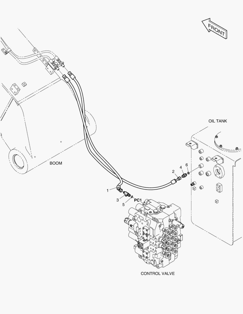 ТРУБОПРОВОД СЕРВОУПРАВЛЕНИЯ-КЛАПАН ЗАМКА РУКОЯТИ