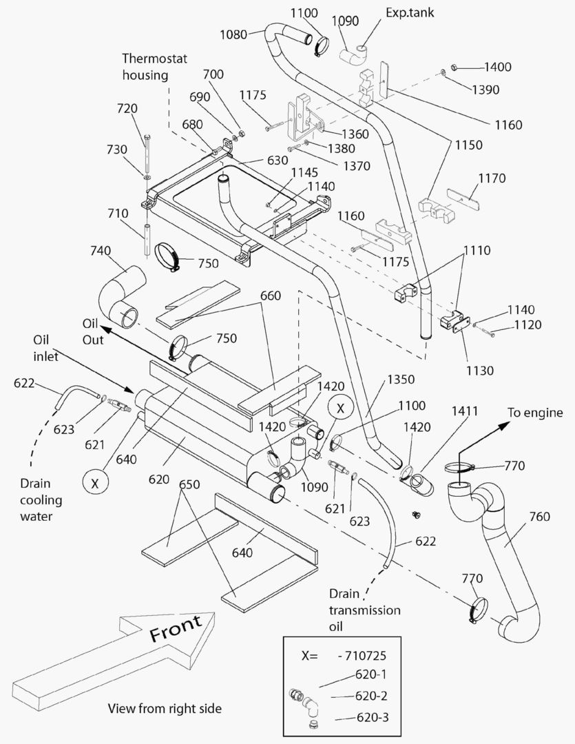 Спецтехника G040-6 TRANSMISSION COOLER