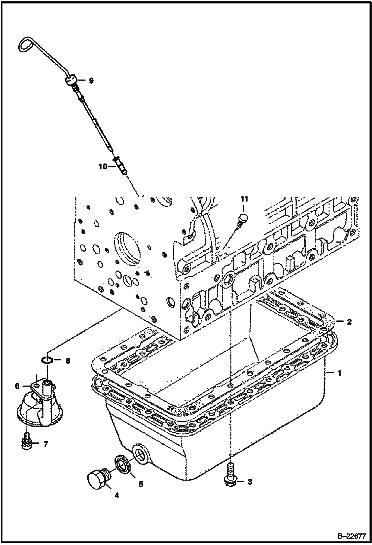 ПОДДОН КАРТЕРА (KUBOTA - V2203MDI - TIER II)