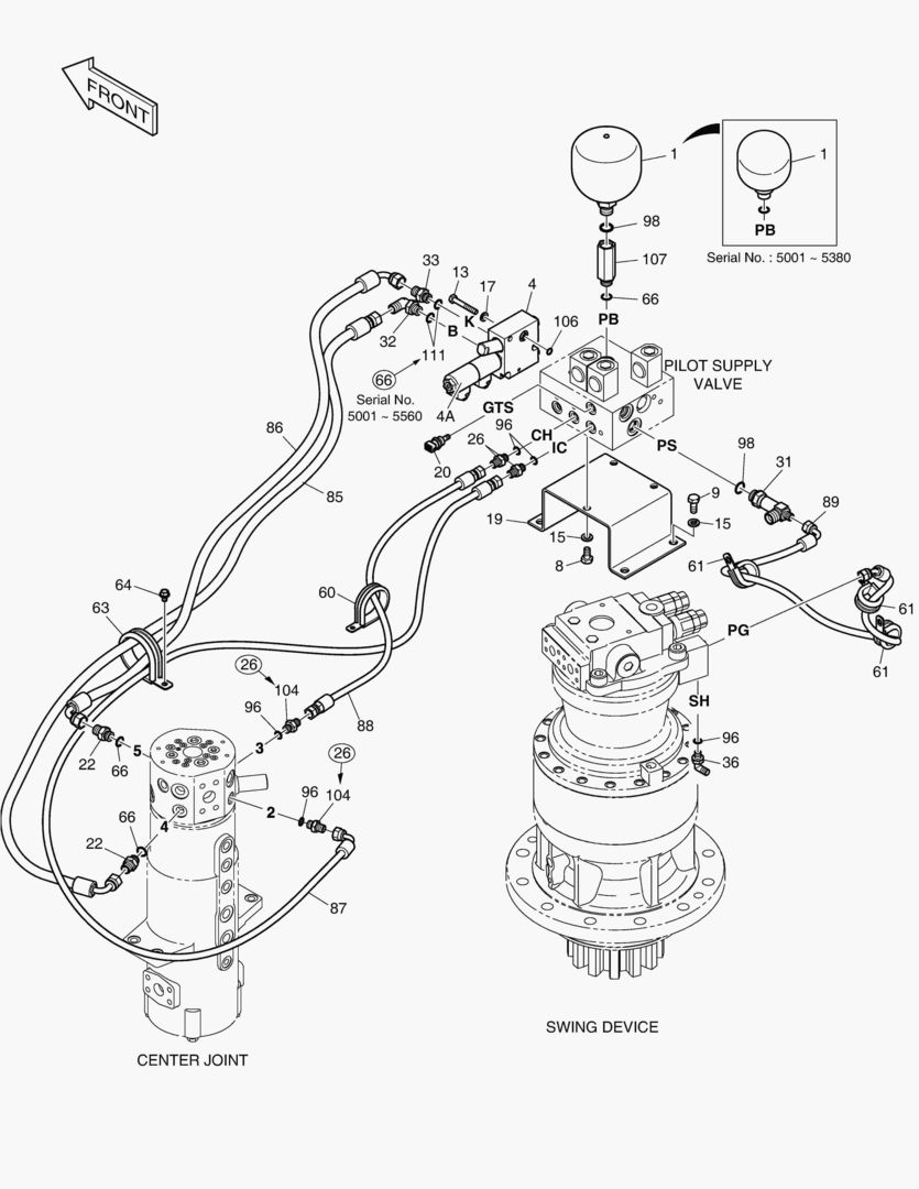 ТРУБОПРОВОД СЕРВОУПРАВЛЕНИЯ(5)