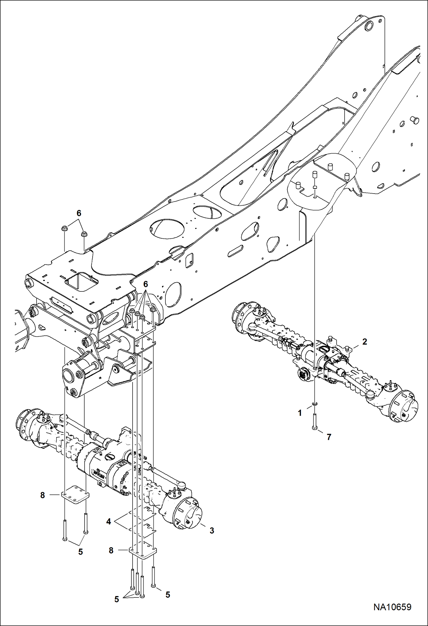 Схема ОСИ (БЕЗ ФУНКЦИИ ВЫРАВНИВАНИЯ) (СЕРИЙНЫЙ НОМЕР B3KV11001 И ВЫШЕ)