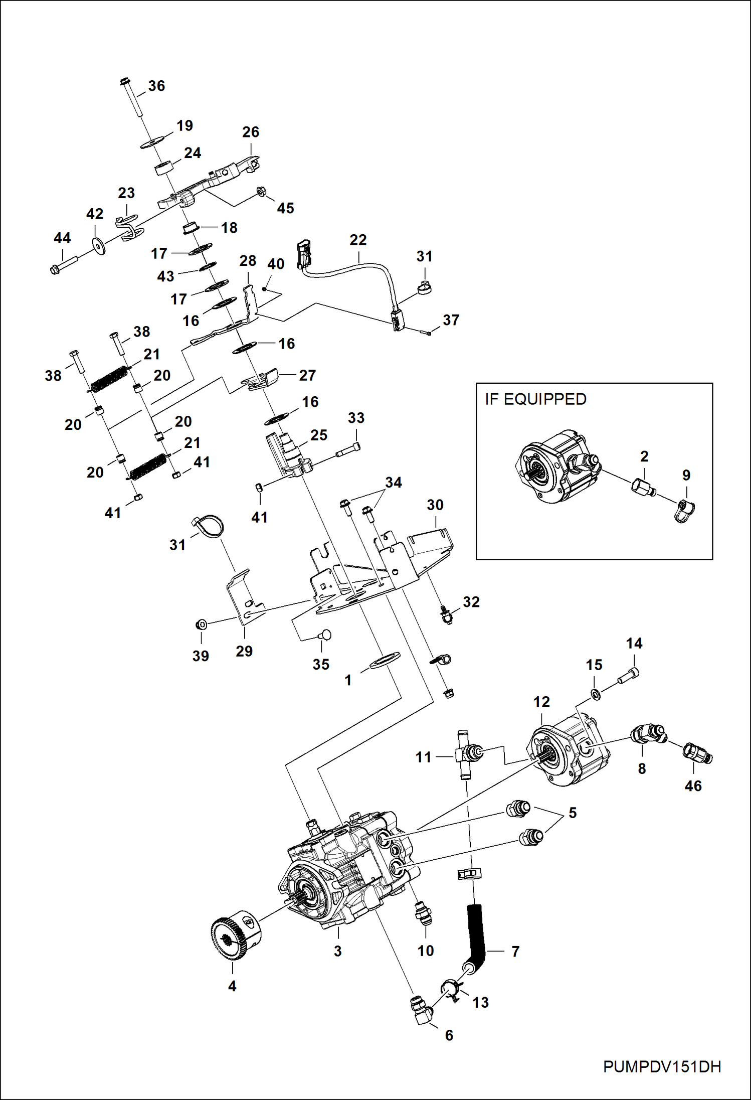 ГИДРОСТАТИЧЕСКИЙ НАСОС И КРЕПЕЖНЫЕ ДЕТАЛИ