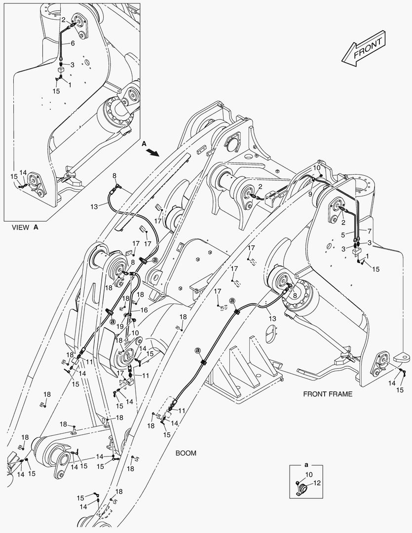 ПЕРЕДНИЙ ТРУБОПРОВОД СМАЗОЧНОЙ СИСТЕМЫ