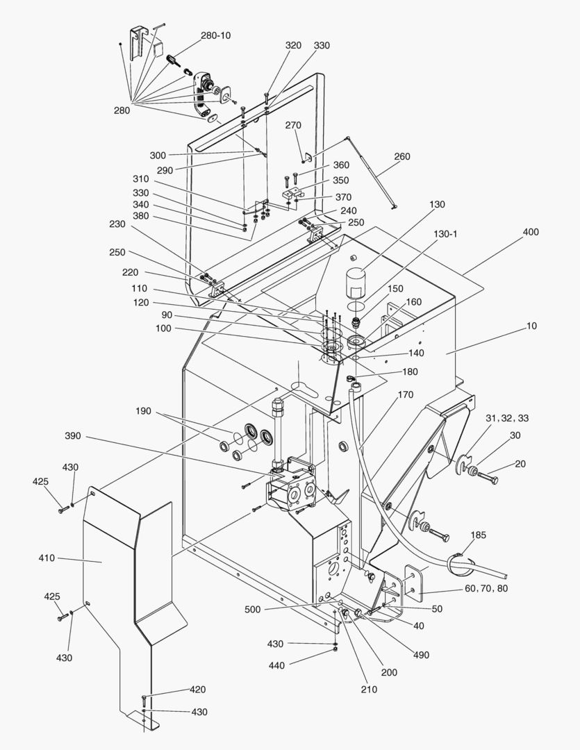 Спецтехника G200-10 HYDRAULIC TANK [~8X1111]