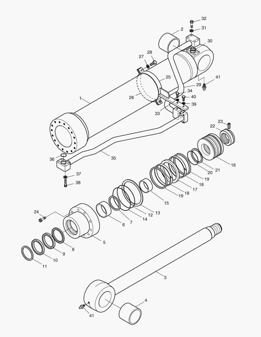 ЦИЛИНДР СТРЕЛЫ-ПРАВОСТОРОННИЙ
