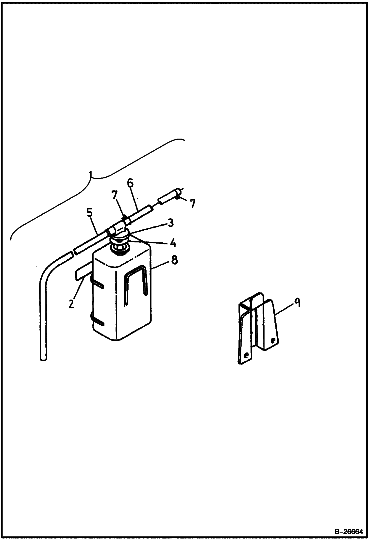 Схема ЗАПАСНОЙ БАК KUBOTA D722