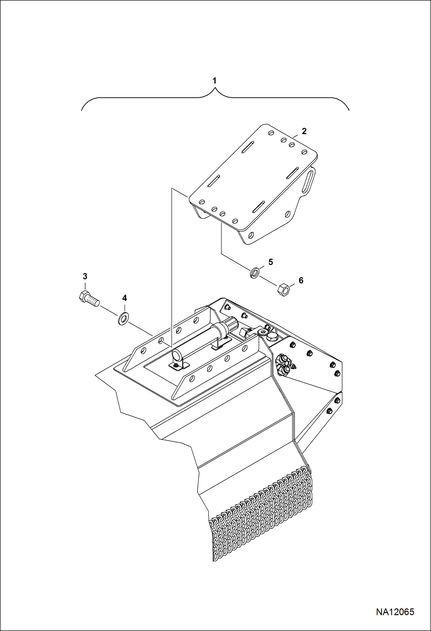 КОСИЛКА-ИЗМЕЛЬЧИТЕЛЬ (КРЫШКА ОПОРЫ) (KLAC) (LEHNHOFF) (EMEA ТОЛЬКО) (30FM B1YS)