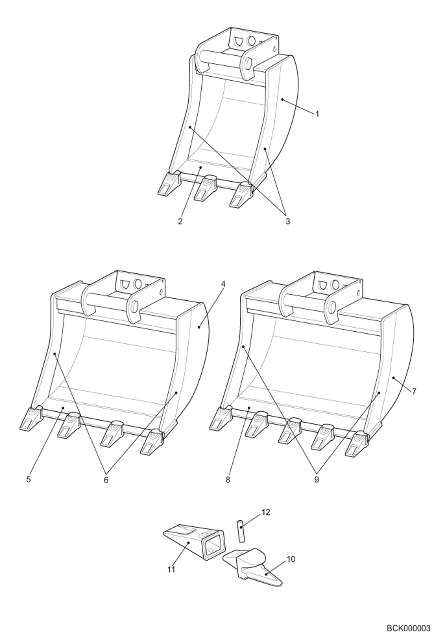 КОВШ ЭКСКАВАТОРА КЛАССА 325 - 328
