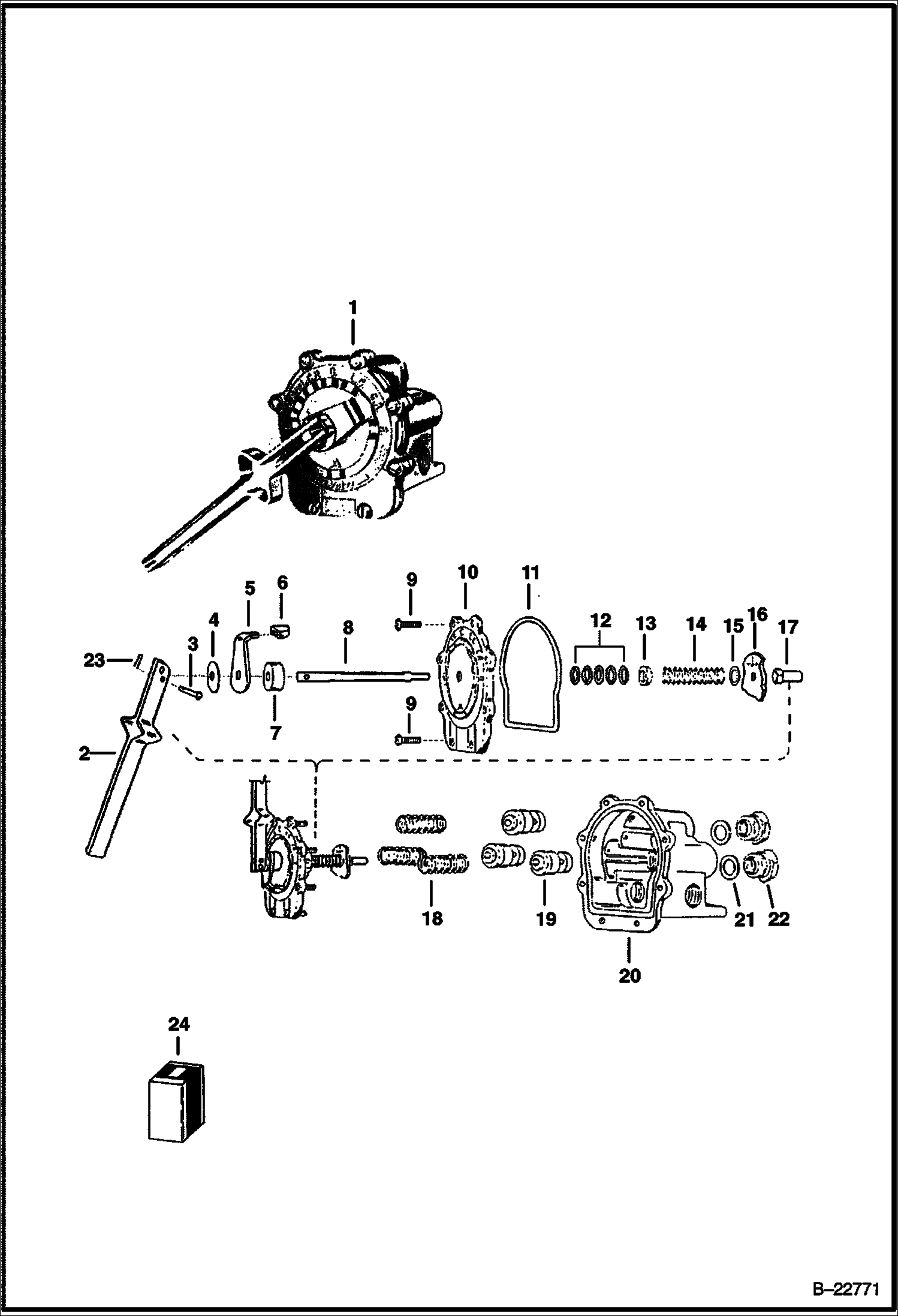 РАСПЫЛИТЕЛЬ (ТРЕХХОДОВЫЙ КЛАПАН ДЛЯ СТРЕЛЫ ДЛИНОЙ 21 ФУТ) (75 GAL 0054) (80 GAL A7F2)