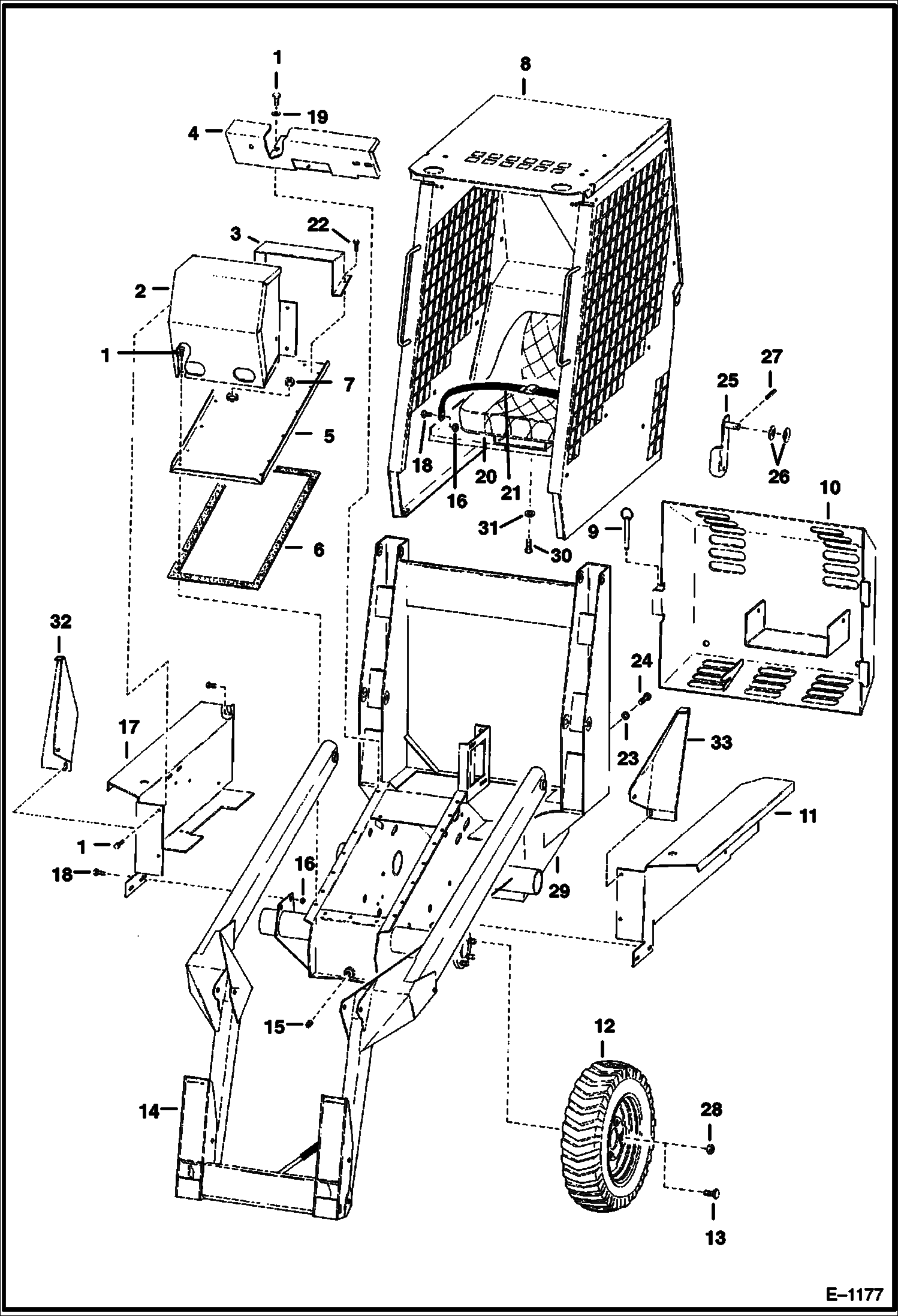 Схема РАМА ШАССИ И КРЕПЕЖНЫЕ ДЕТАЛИ