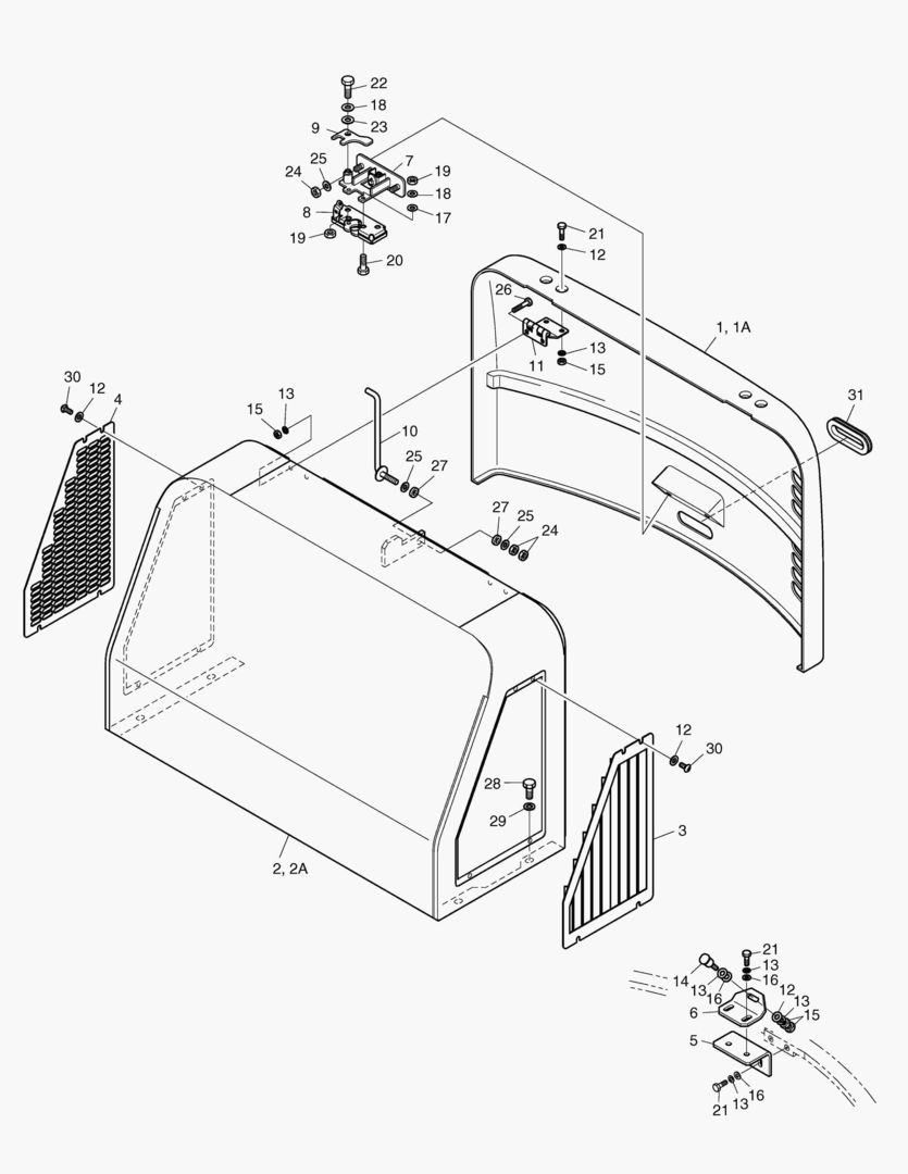 КРЫШКА ДВИГАТЕЛЯ
