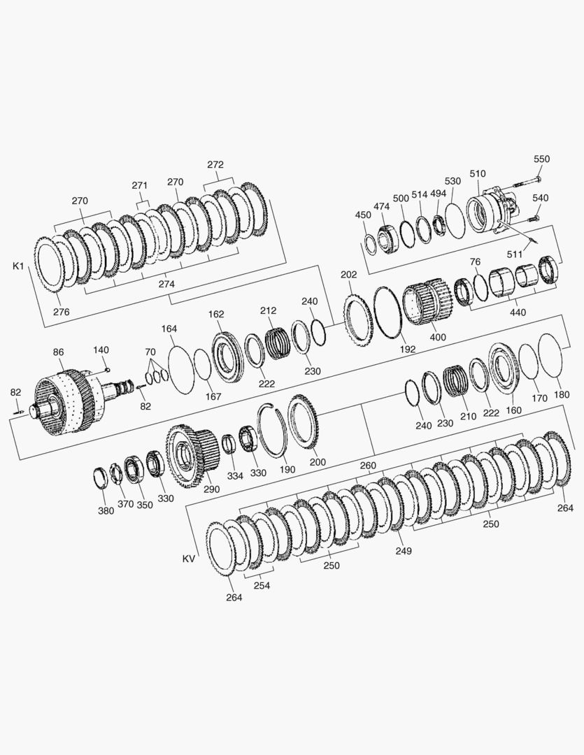 Схема K1-ТРАНСМИССИЯ