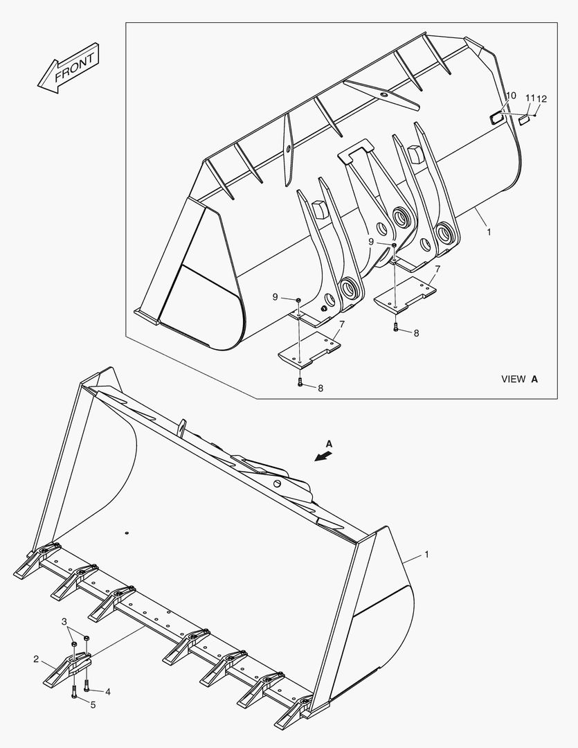 5621 BUCKET - 5.0гЋҐ TOOTH 3404mm [10121~]