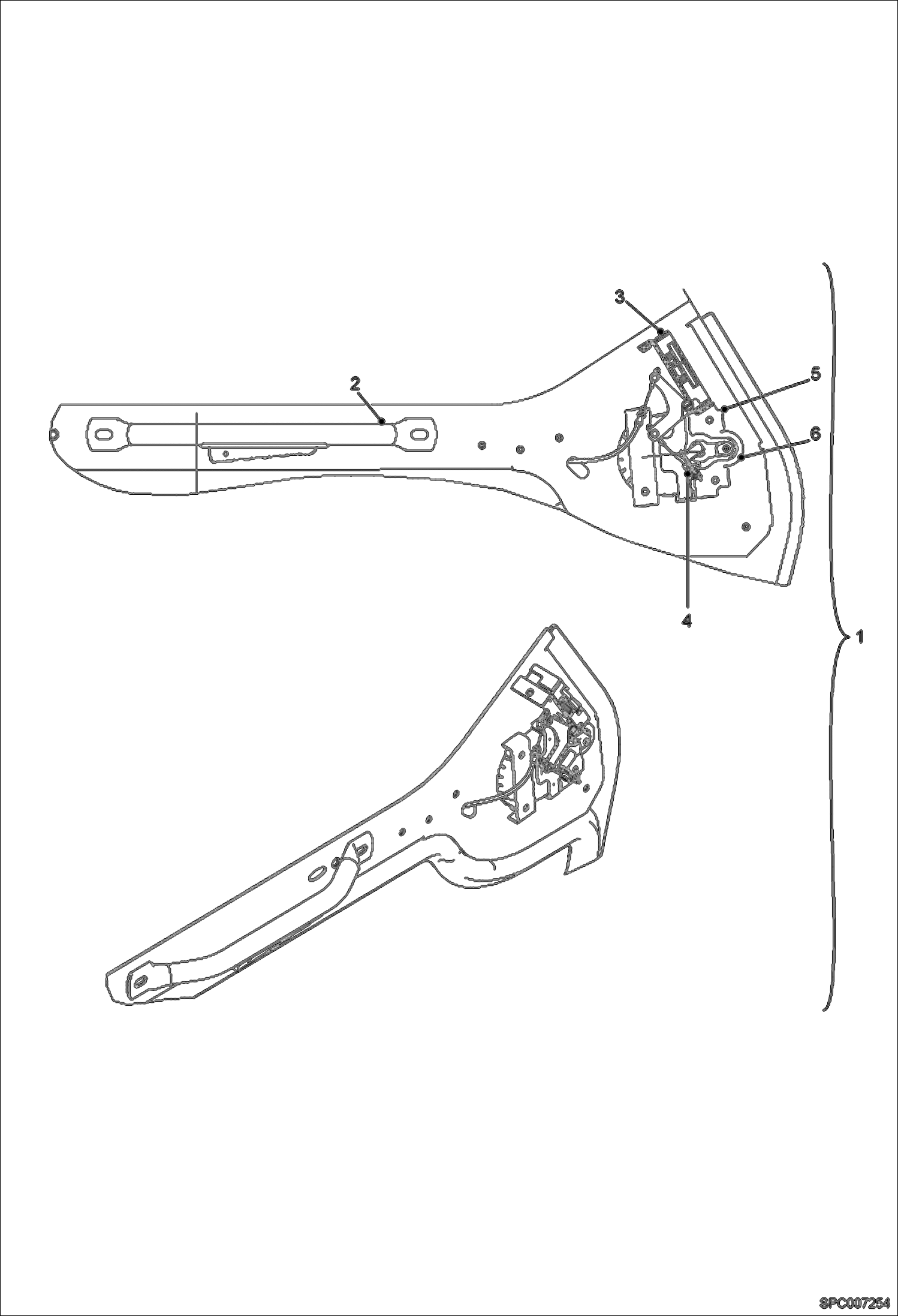 КОМПЛЕКТ ЗАПОРОВ ДВЕРЕЙ КАБИНЫ