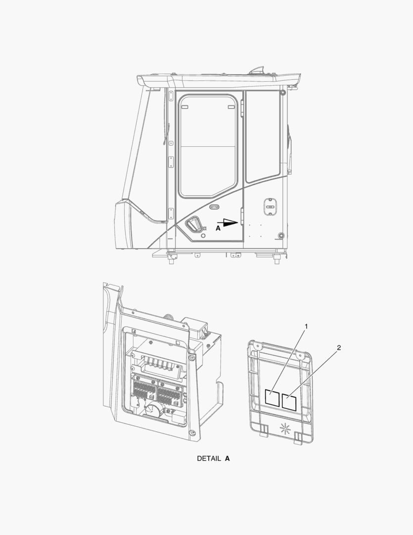 Схема ПРЕДУПРЕЖДАЮЩАЯ ТАБЛИЧКА - БЛОК ПЛАВКИХ ПРЕДОХРАНИТЕЛЕЙ
