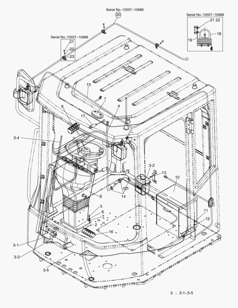 5460 ELECTRIC PARTS(1)-CABIN(Beacon&3SP) [10557~]