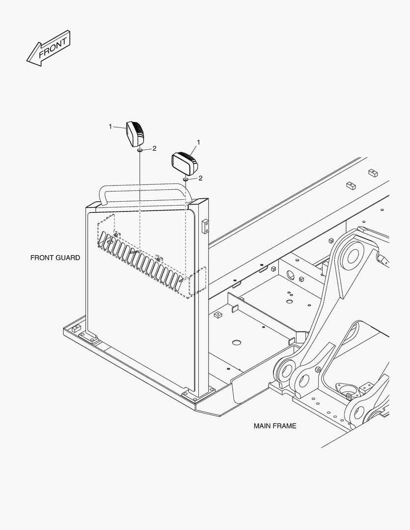 Спецтехника 6300 ELECTRIC PARTS - FRONT VIEW LAMP(LED) - главное фото