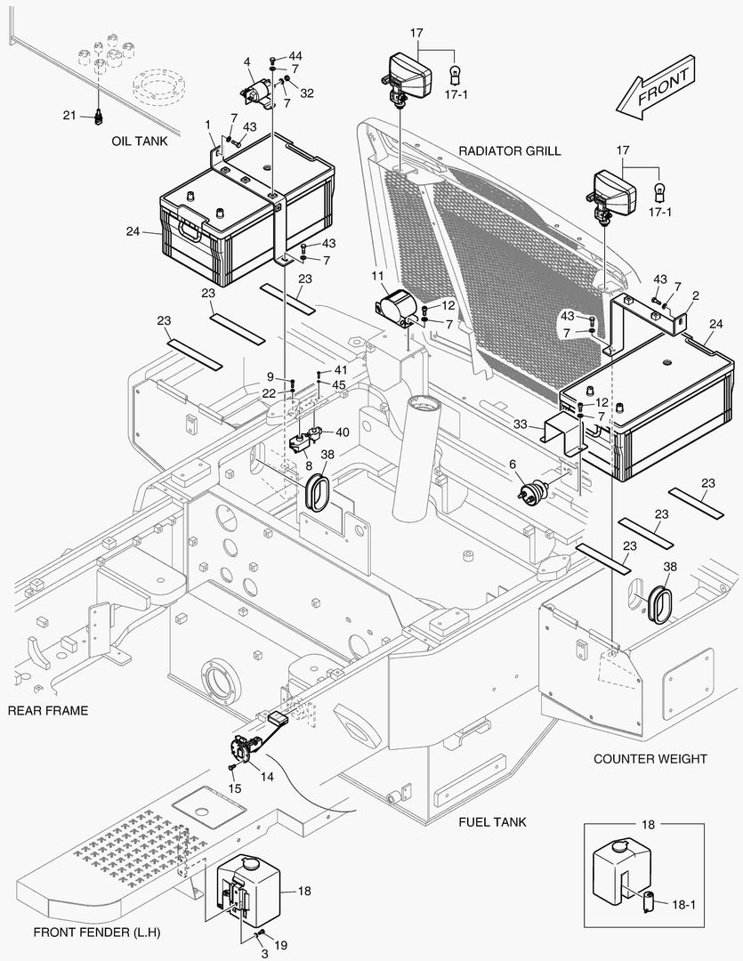 1690 ELECTRIC PARTS - BATTERY & REAR LAMP