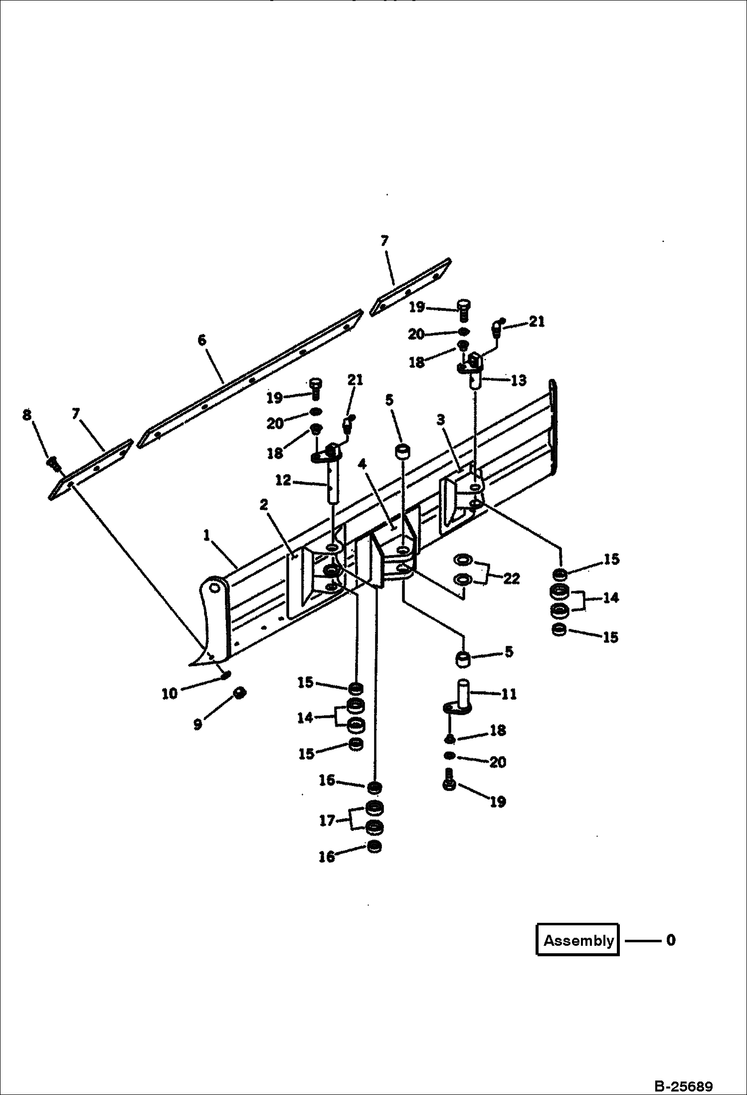 ОТВАЛ (ДЛЯ УСТРОЙСТВА НАКЛОНА КОВША БУЛЬДОЗЕР С ПОВОРОТНЫМ ОТВАЛОМ) KOMATSU СЕРИЙНЫЙ НОМЕР 13025 И ВЫШЕ
