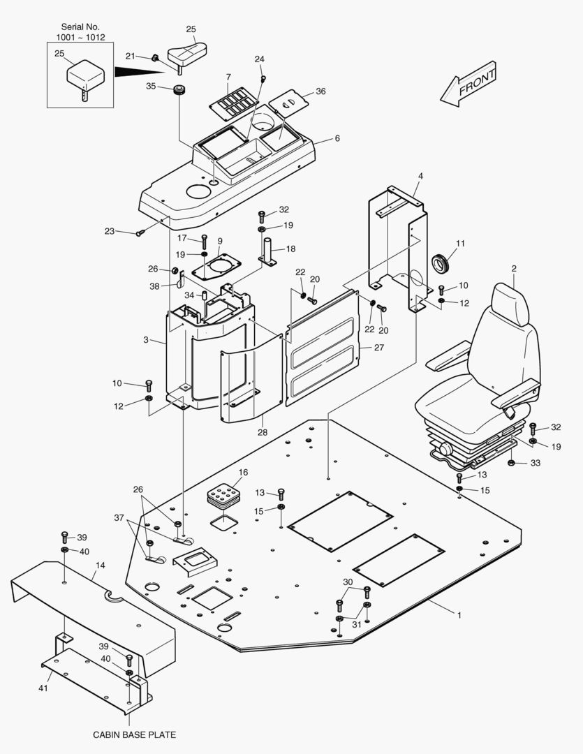 ПУЛЬТ УПРАВЛЕНИЯ-ОТКРЫТАЯ КАБИНА(ОДИН РЫЧАГ)