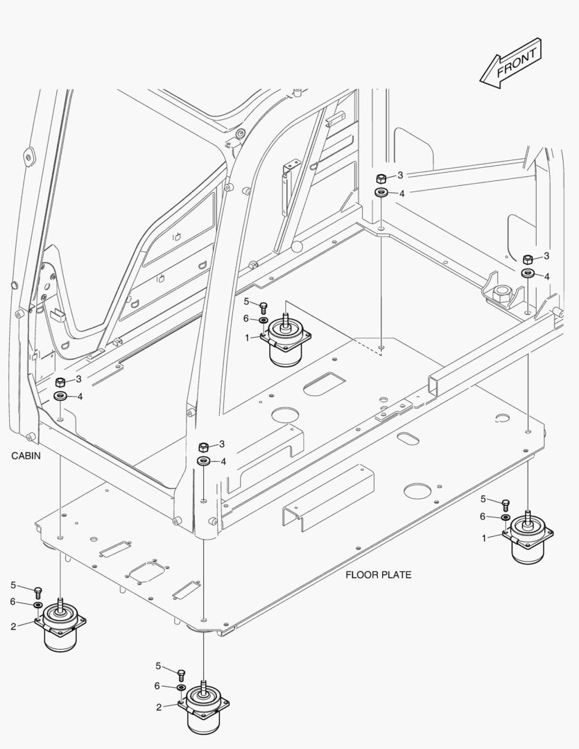 7210 CABIN MOUNTING - OPG