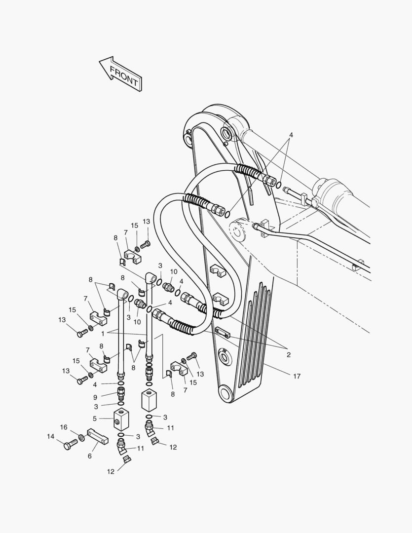 Спецтехника 6470 ARM PIPING-ARM 2.6m(ONE & TWO WAY) - главное фото