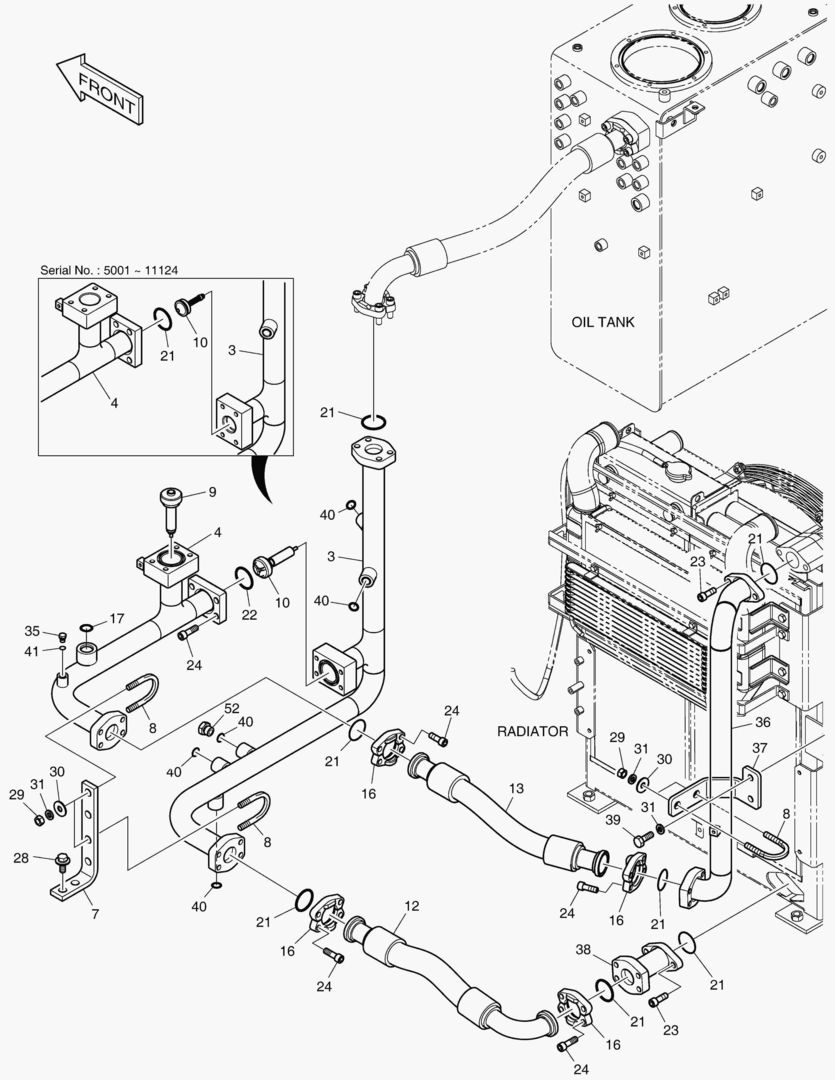ТУБОПРОВОД МАСЛЯНОГО РАДИАТОРА(2)
