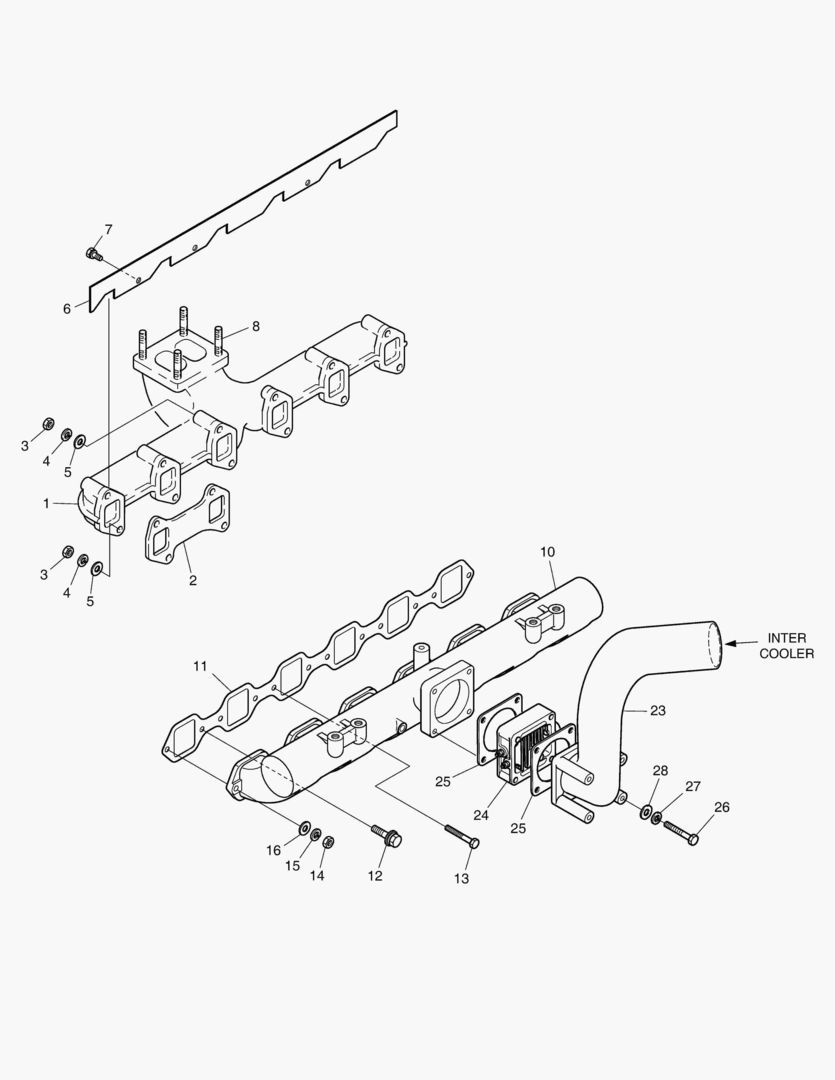 013 INTAKE & EXHAUST MANIFOLD