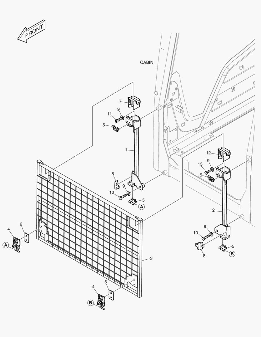 КАБИНА С НИЗКИМ ЗАЩИТНЫМ ОГРАЖДЕНИЯ