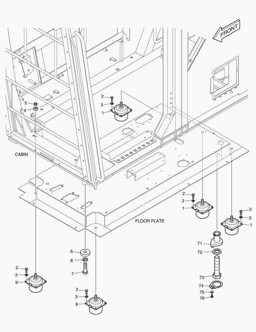 УСТАНОВКА КАБИНЫ