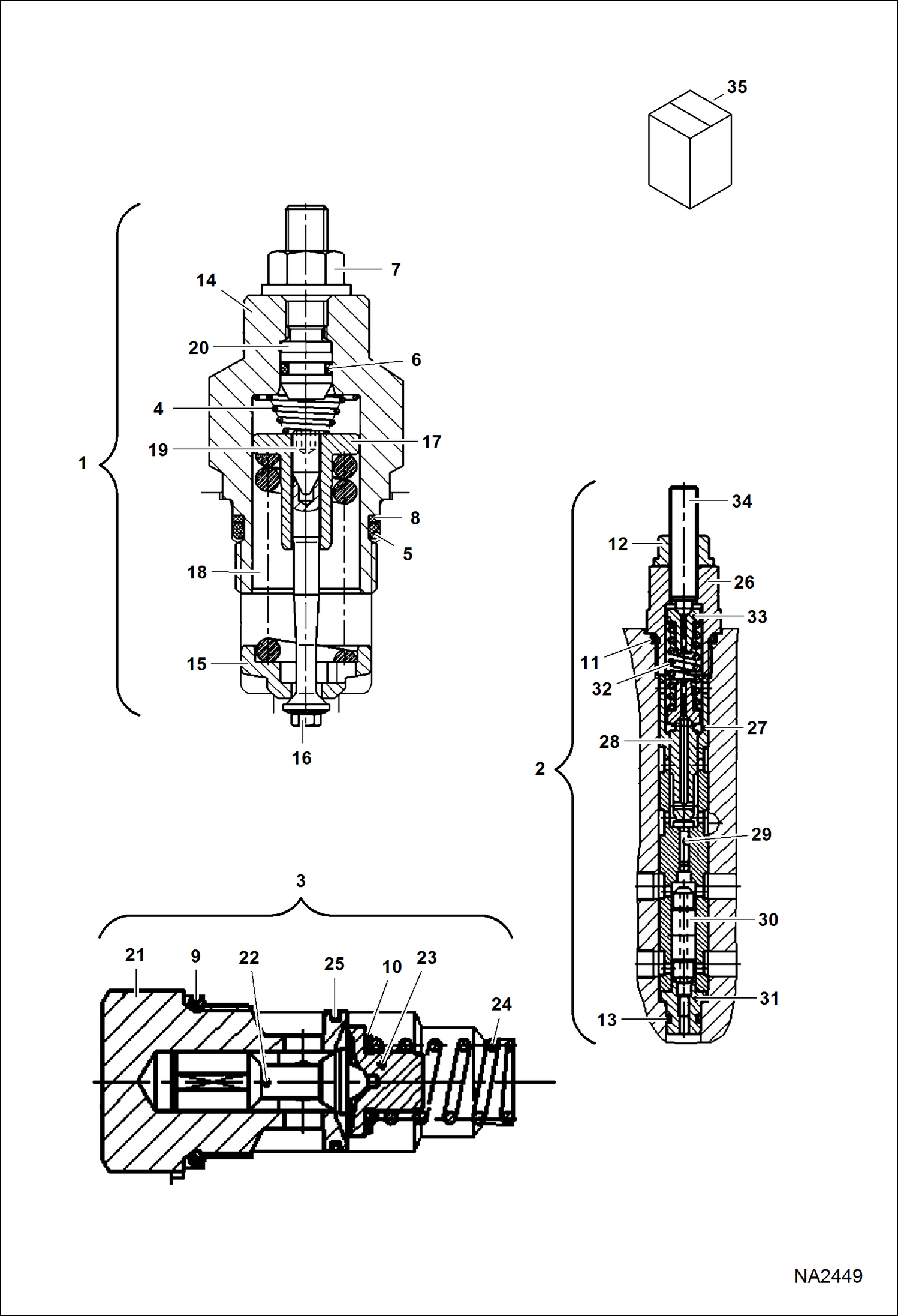 ГИДРОПРИВОДНОЙ НАСОС (ПРЕДОХРАНИТЕЛЬНЫЕ КЛАПАНЫ)