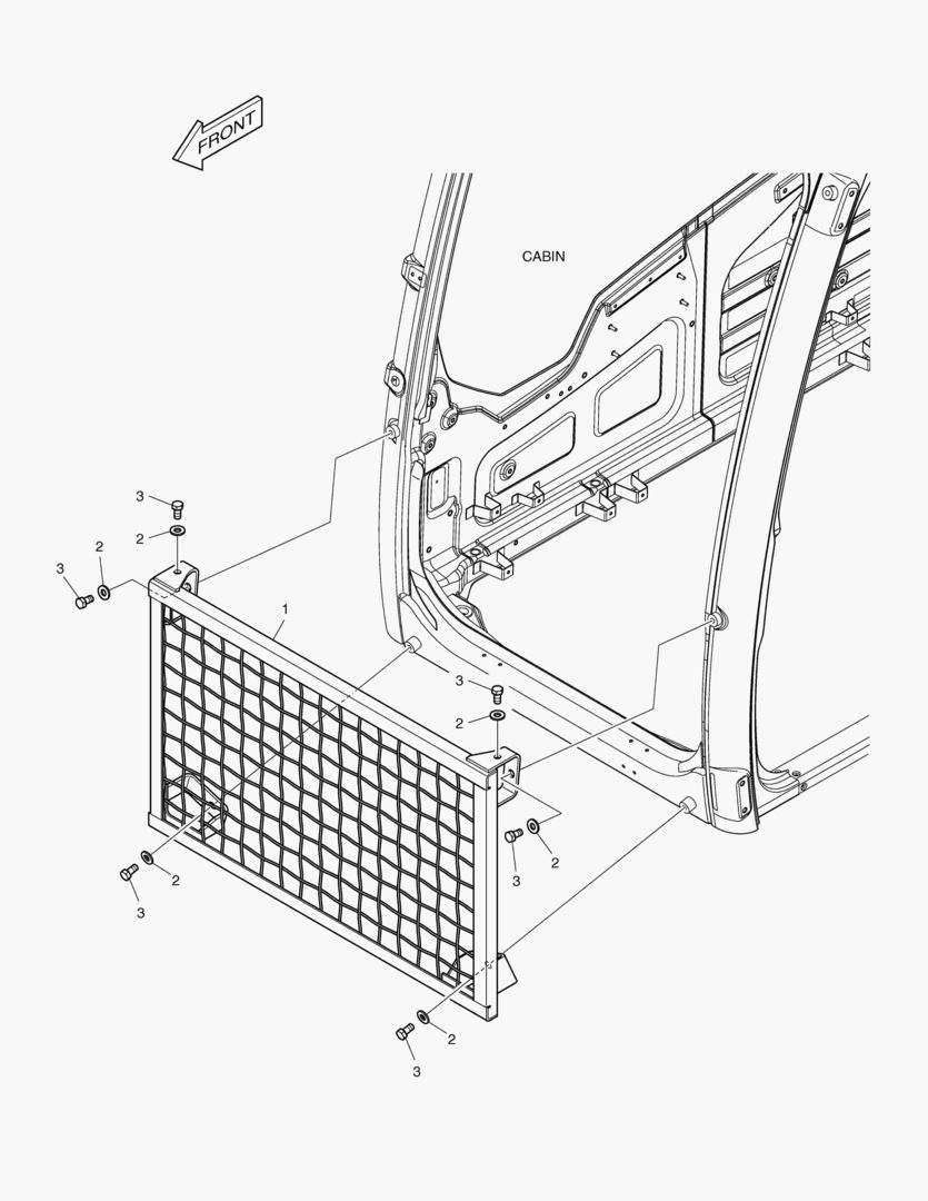 НИЖНЕЕ ОГРАЖДЕНИЕ КАБИНЫ