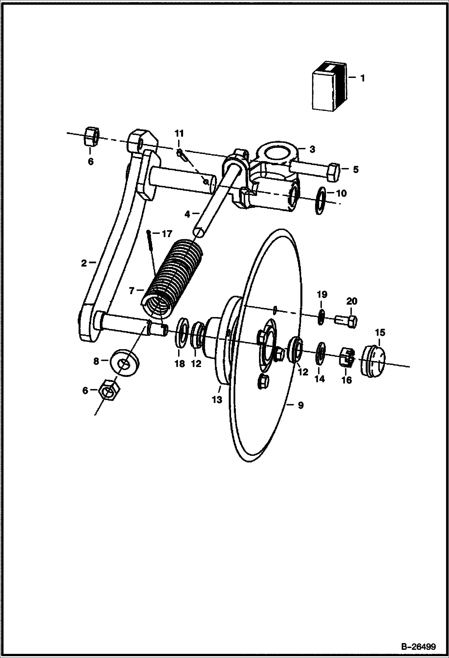 МЕХАНИЗМ ДЛЯ УСТАНОВКИ ЛОВУШКИ ДЛЯ ГРЯЗИ ДИСКОВЫЙ НОЖ В СБОРЕ