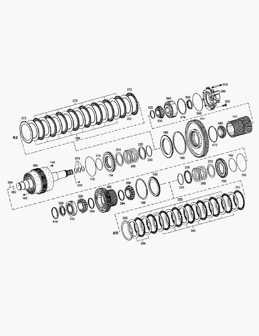 Схема G020-43 COUPLING KR + K2 [513055~513086]