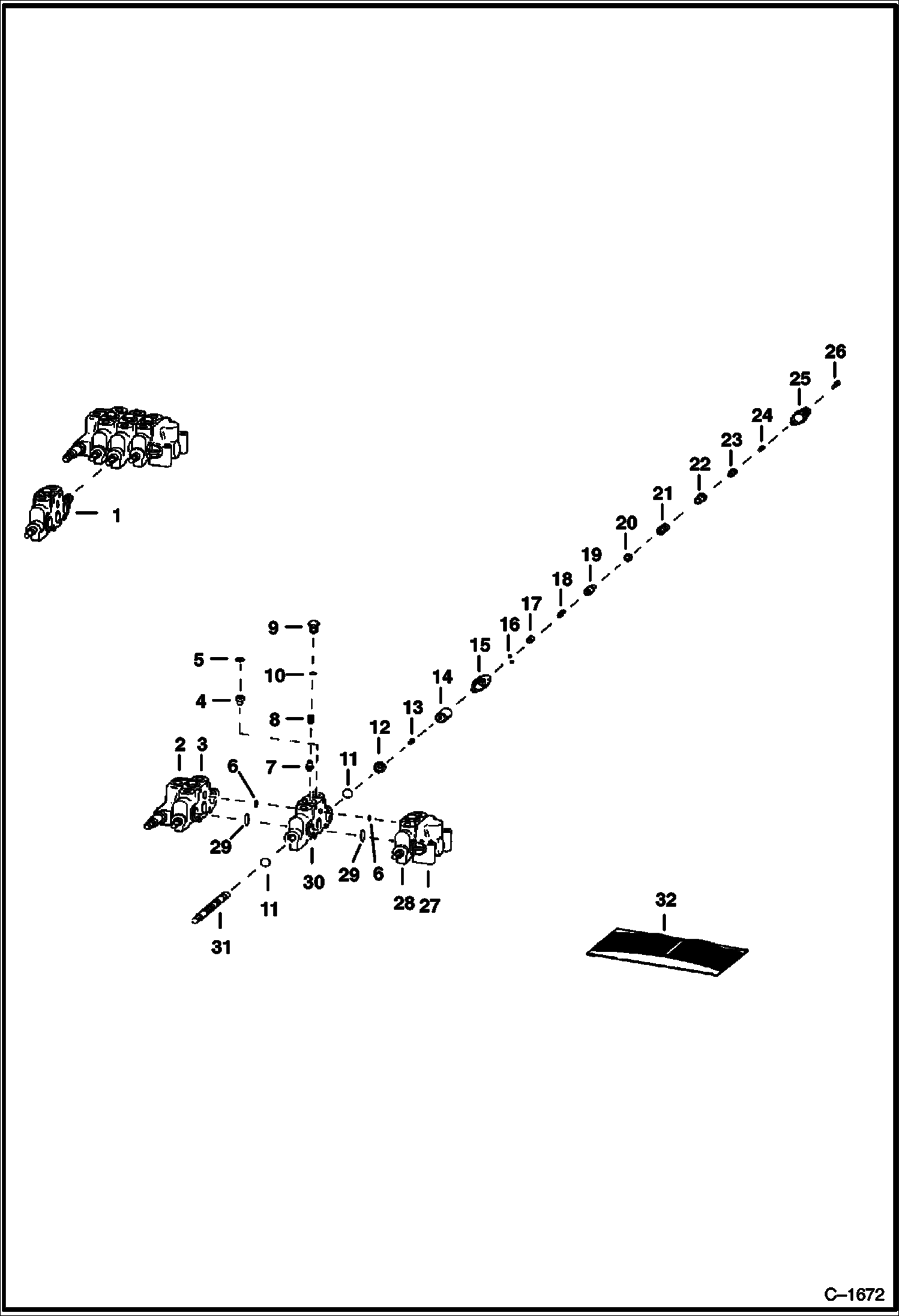 СЕКЦИЯ РАСПРЕДЕЛИТЕЛЯ - УСТРОЙСТВО УПРАВЛЕНИЯ ПОДЪЕМОМ WARD