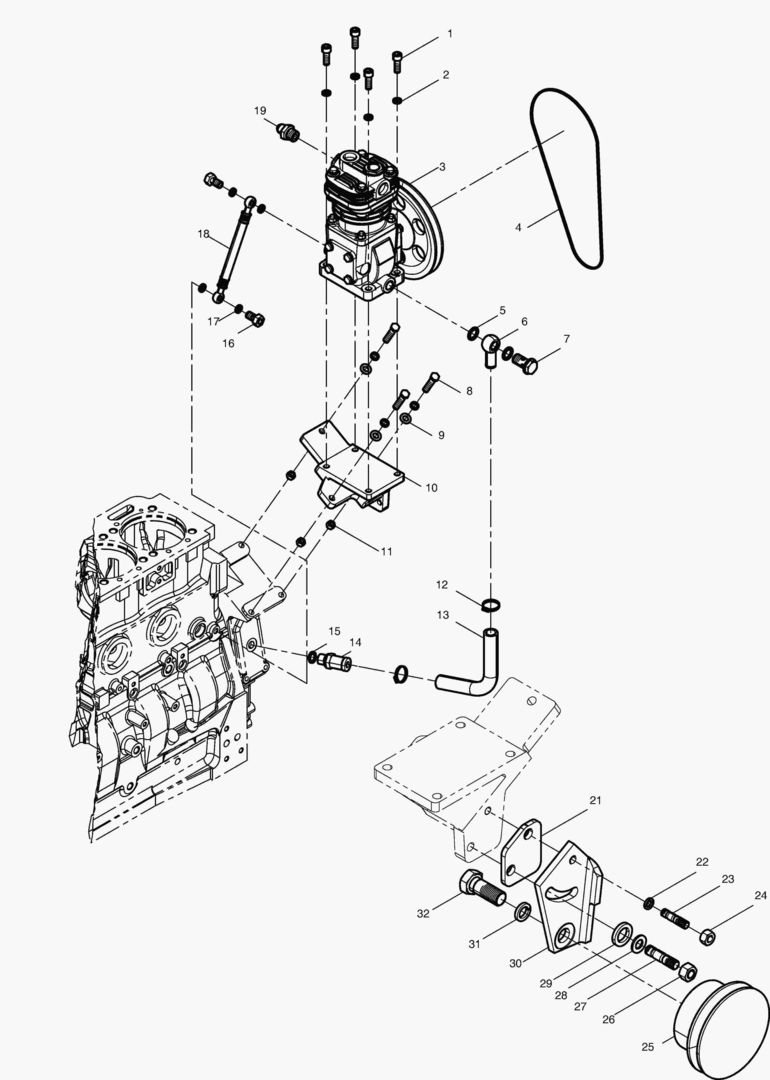 ВОЗДУШНЫЙ КОМПРЕССОР В СБОРЕ