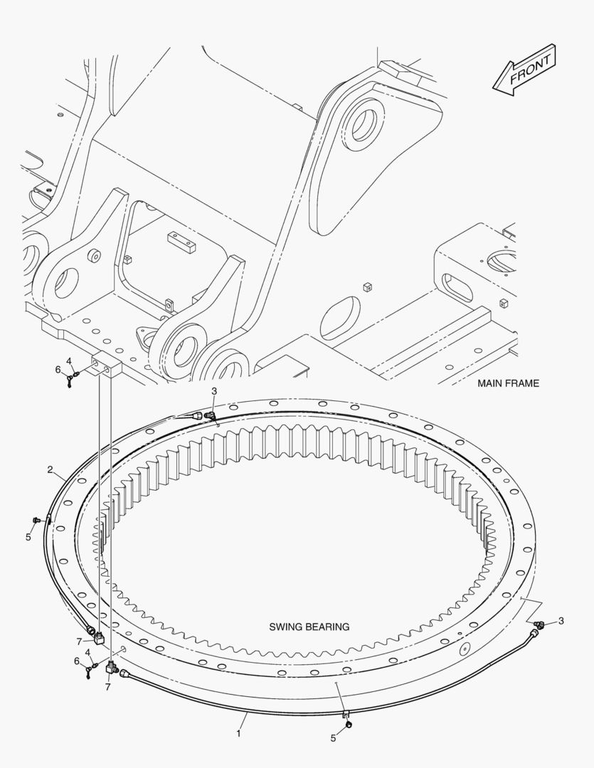 Схема ТРУБОПРОВОД СМАЗОЧНОЙ СИСТЕМЫ