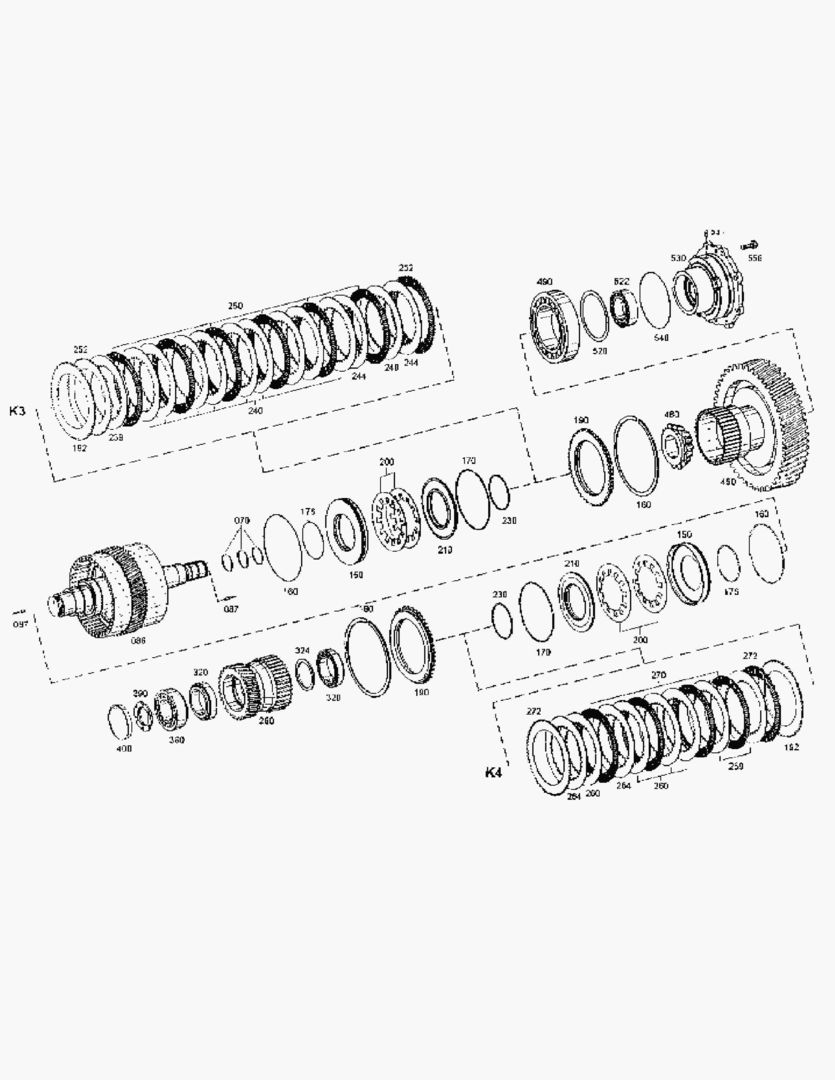 СЦЕПЛЕНИЕ K3 + K4