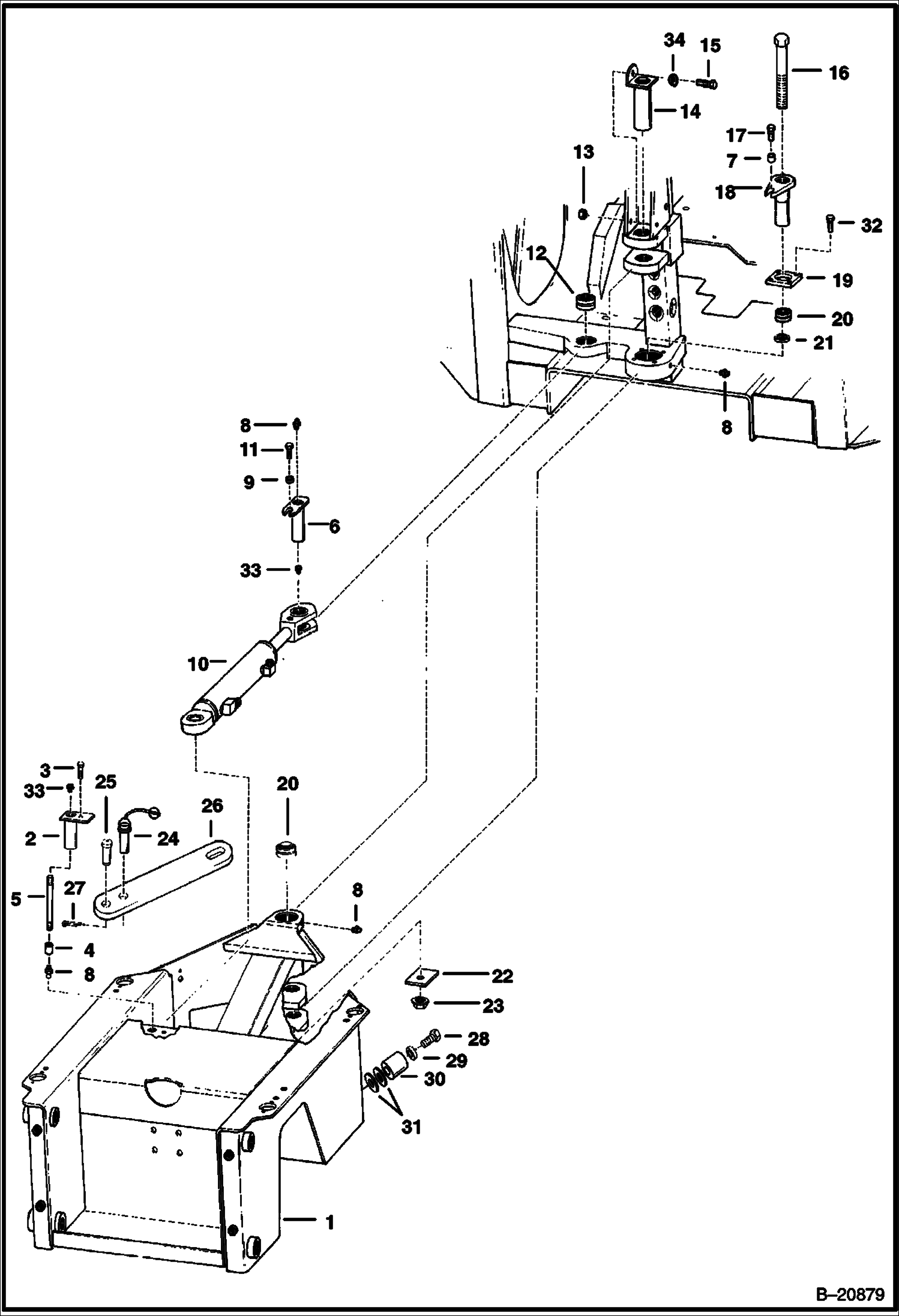 ПЕРЕДНЯЯ РАМА И БЛОК ШАРНИРНОГО СОЕДИНЕНИЯ