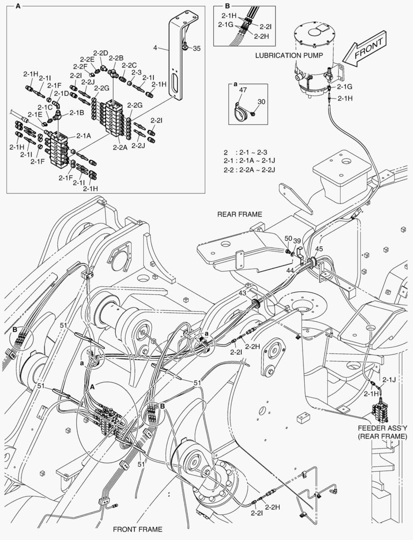 5800 LUBRICATION - FEEDER(FRONT FRAME)