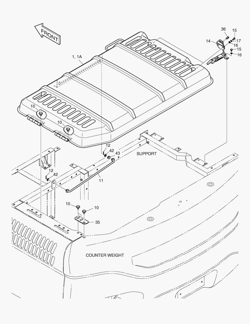 КРЫШКА ДВИГАТЕЛЯ