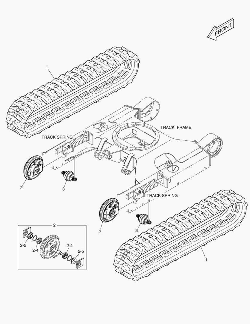 РЕЗИНОВАЯ ГУСЕНИЦА - 250 мм